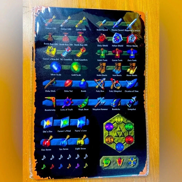 The Legend of Zelda Ocarina of Time - Complete Inventory - Metal Sign - 🌲 🗡️ - Picture 1 of 12